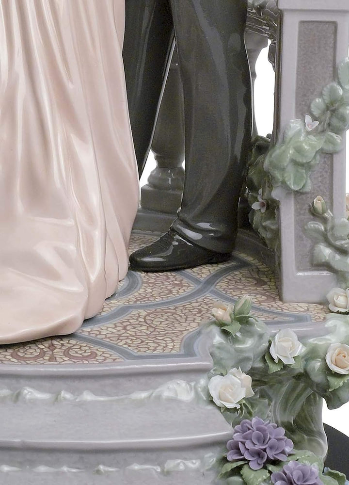 LLADRÓ Pärchen-Figur Liebe Im Mondschein. Limitierte Auflage. Paar. Porzellan.