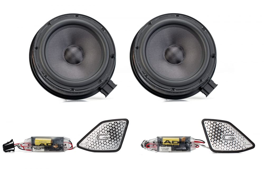 Gladen ONE-T6.1 Appearance Lautsprecher Boxen kompatibel mit VW T6.1 Vordertüren Plug n Play Sound S