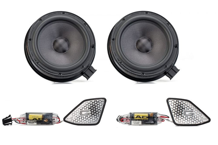 Gladen ONE-T6.1 Appearance Lautsprecher Boxen kompatibel mit VW T6.1 Vordertüren Plug n Play Sound S