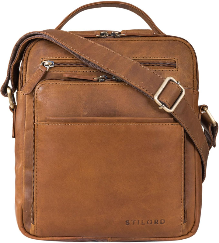 STILORD 'Ivan' Männerhandtasche Leder Messenger Bag Herren Tasche zum Umhängen Echtleder Schultertas