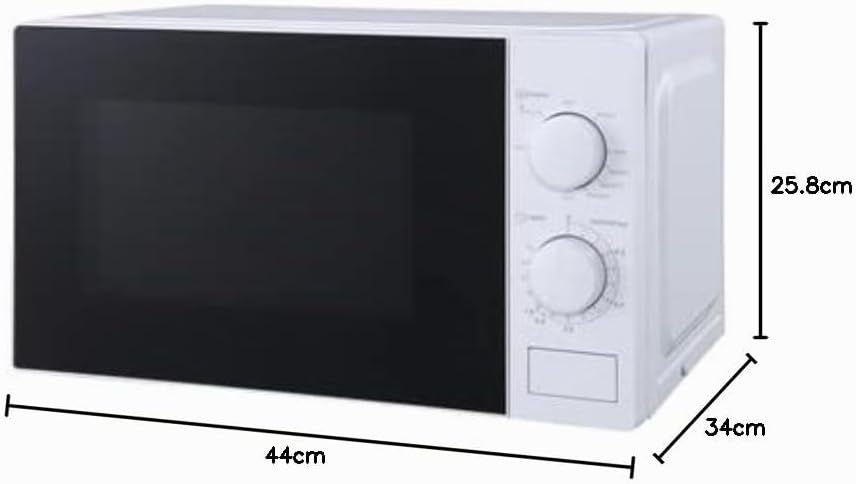 aro Mikrowelle MW10720, Stahl-SPCC, 43.9 x 33.4 x 25.8 cm, 20 L, 700 W, 5 Programme, Timerfunktion,