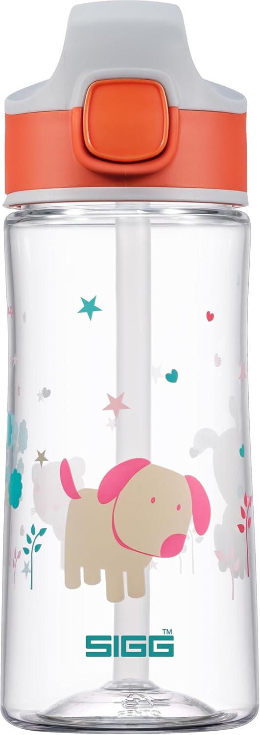 SIGG - Tritan Trinkflasche Kinder - Miracle - Mit Trinkhalm - Auslaufsicher - Federleicht - BPA-frei