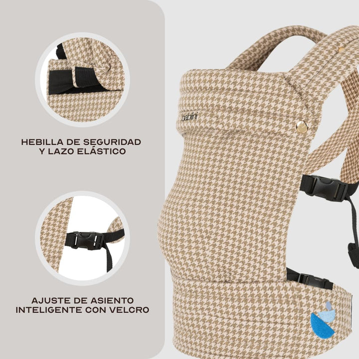 Babytrage Ergonomisch Unisex Baby von 3.2 bis 16 kg Atmungsaktiv Baumwoll Lätzchen Waschbar Gepolste