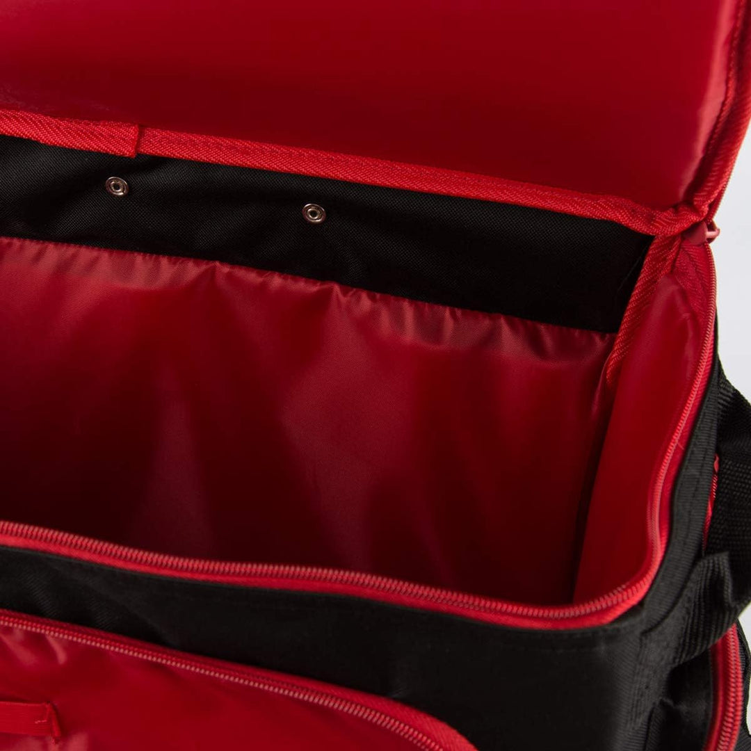 Prym 612630 Nähmaschine Trolley Polka Dots, schwarz/rot/weiss, 44 x 22 x 36 cm