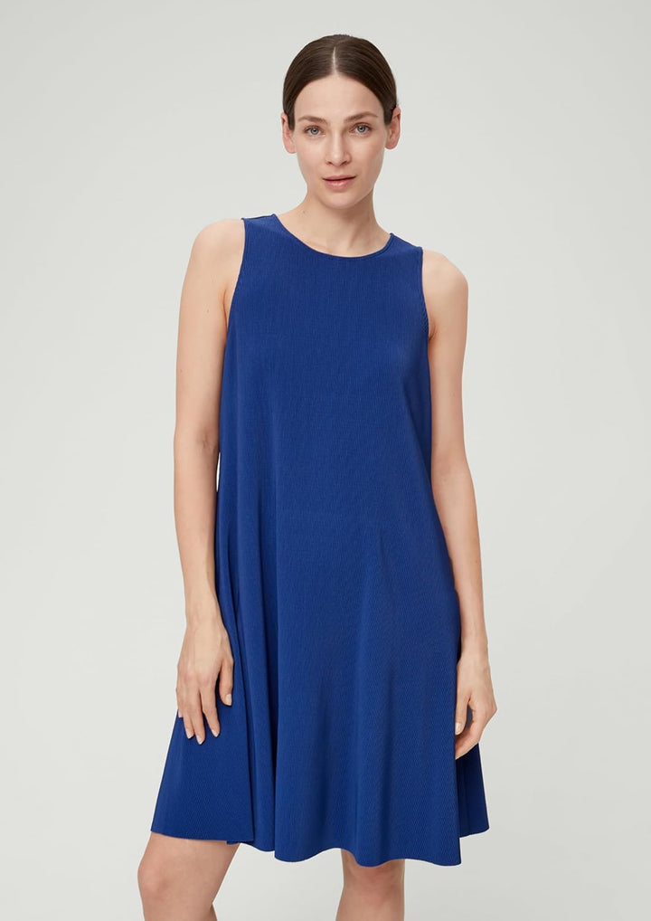 s.Oliver Damen Kleid Midi 48 Blau 5602, 48 Blau 5602