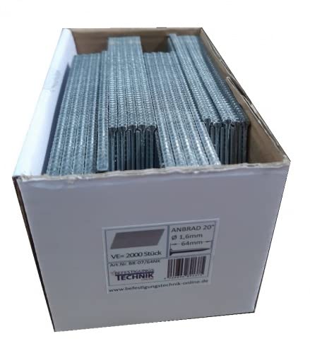 Stauchkopfnägel 64 mm A2 20° passend für Hikoki NT1865DA Milwaukee M18CN16GA BR-07 2,0M