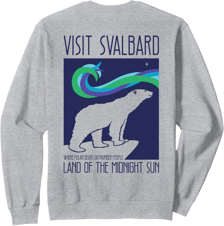 Svalbard Polar Bear | Northern Lights in Longyearbyen Norway Sweatshirt
