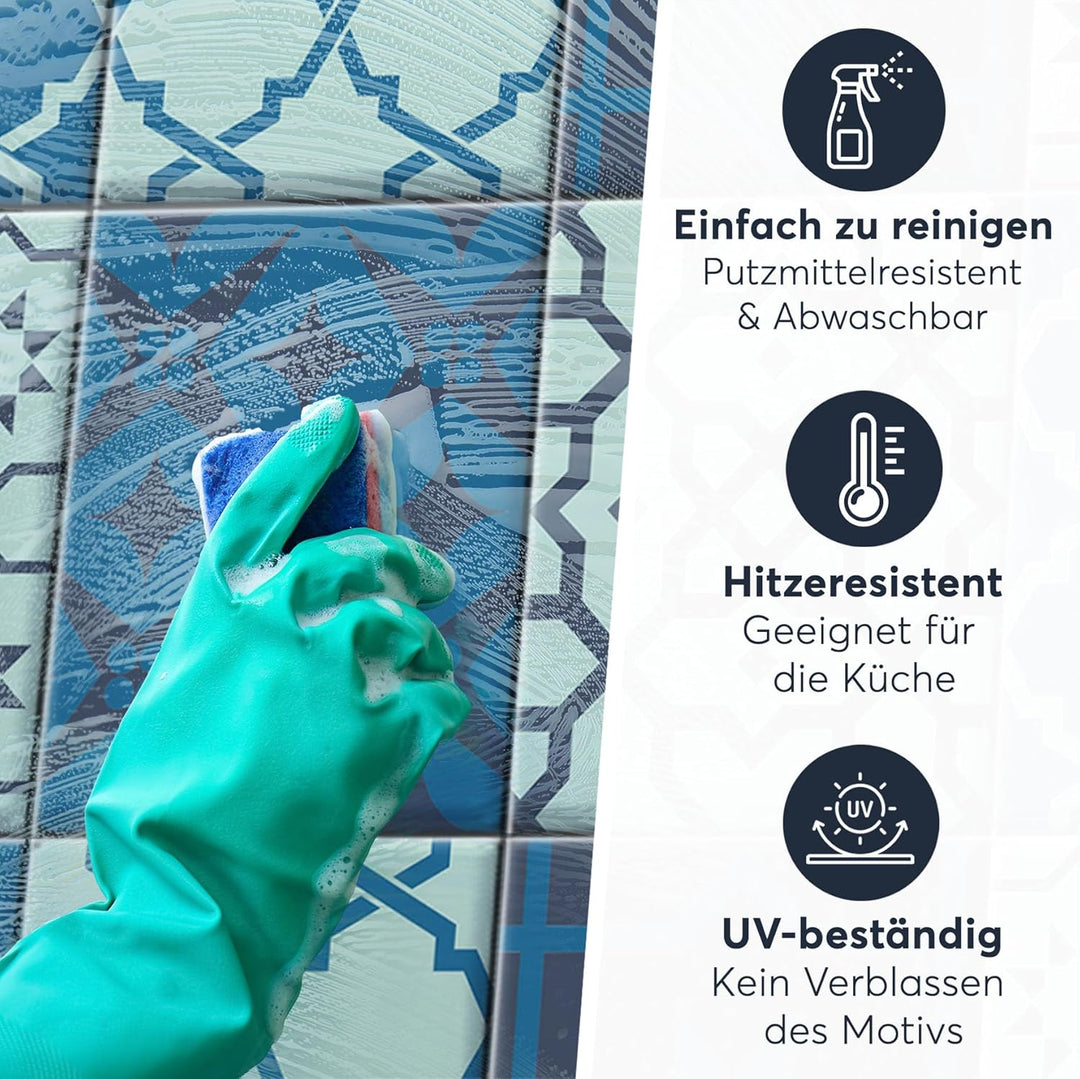 CREATISTO Mosaik Klebefliesen Stickerfliesen Fliesenfolie - Hochwertige Sticker Aufkleber für Wandfl