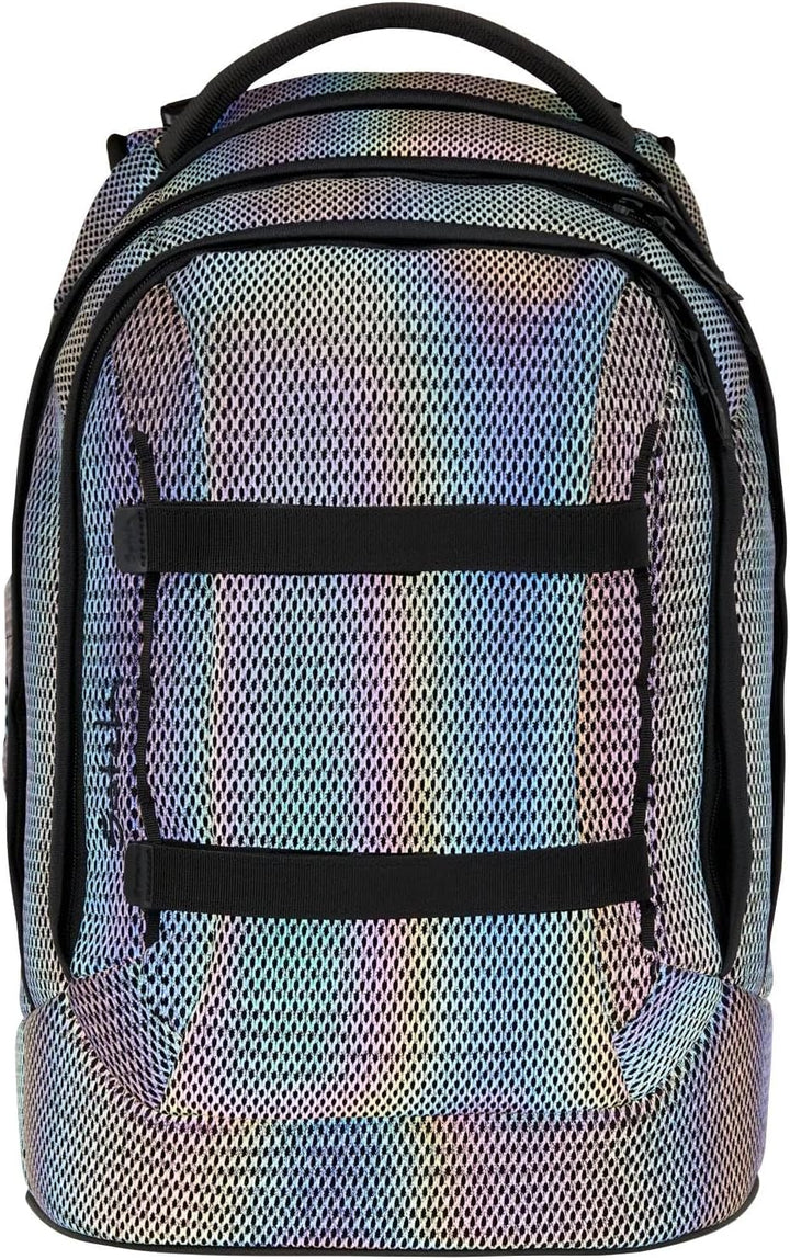 Satch Pack Set Set 4 teilig ab 5. Klasse ergonomisch 30L Stauraum mit Schlamperbox Trinkflasche Spor