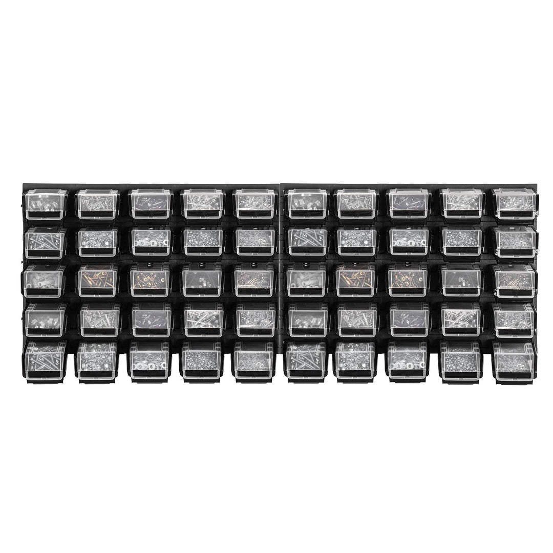 KADAX Werkstattregal, 116x39cm Werkzeugwandregal aus robustem Kunststoff, UV-Resistentes Lagersystem
