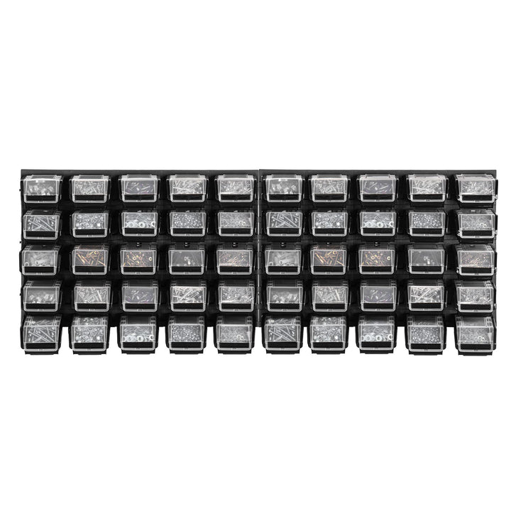 KADAX Werkstattregal, 116x39cm Werkzeugwandregal aus robustem Kunststoff, UV-Resistentes Lagersystem