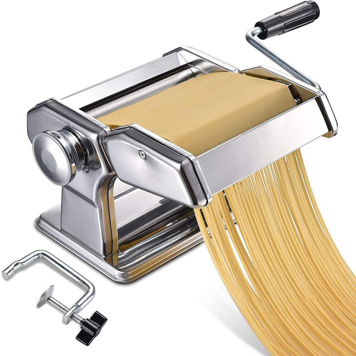 Manuelle Nudelmaschine, Split Pasta Maker, Edelstahl Pastamaschine | Aufsätze für Lasagneblätter, Ta