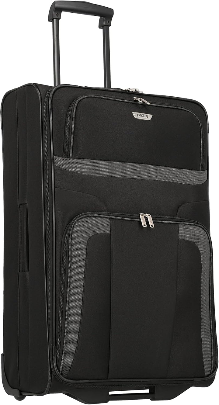Travelite paklite 2-Rad Koffer Grösse L, Gepäck Serie ORLANDO: Klassischer Weichgepäck Trolley im ze
