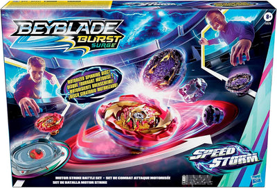 Beyblade Burst Surge Speedstorm Motor Strike Battle Set – Battle Spielset mit motorisierter Beystadi