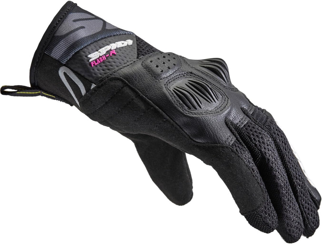 SPIDI, Flash-R Evo Lady, Guanti Moto per Donna, Protettivi e Resistenti, Guanti Moto Estivi Impermea
