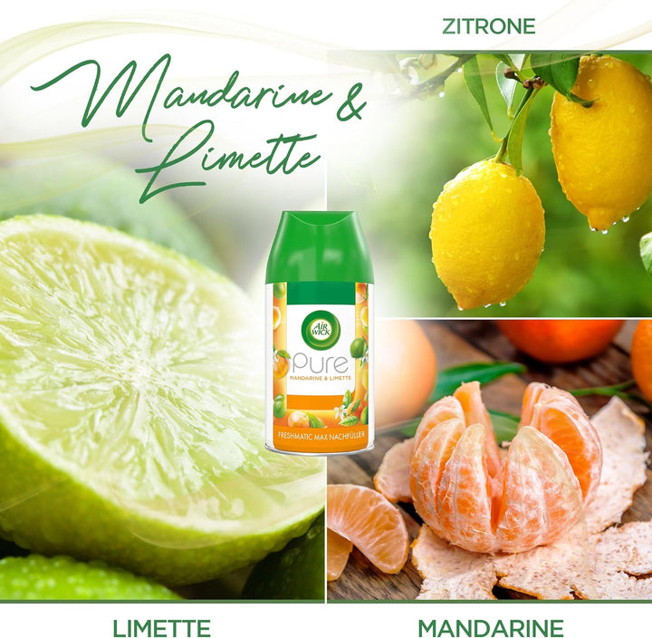 Air Wick Freshmatic Max Raumspray – Nachfüller für den Air Wick Freshmatic Max – Duft: Pure Mandarin