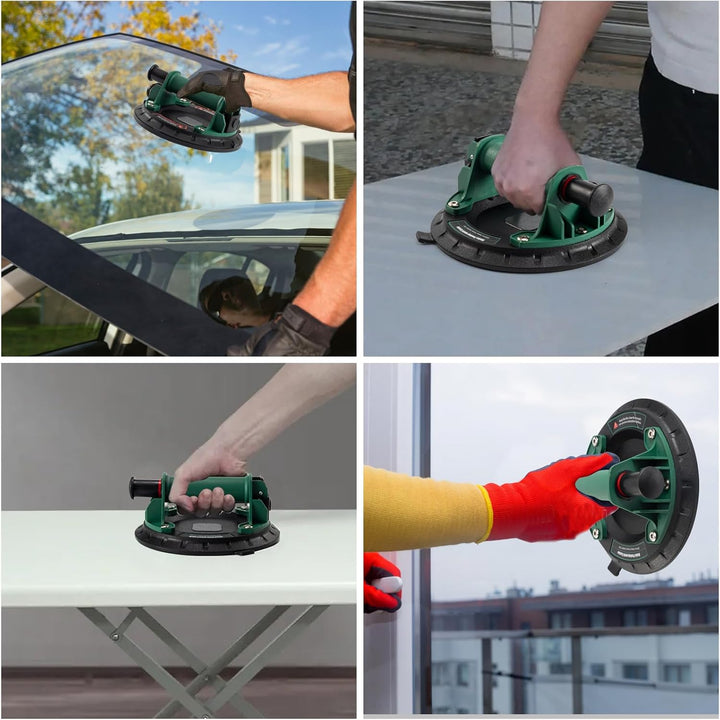 2er-8"Vakuum-Saugnäpfe für Glas, Hochleistungs-Saugnapf-Heber mit starker Saugkraft Fliesen-Saugnapf