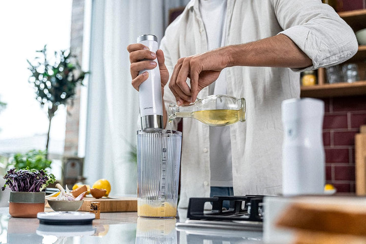 ZWILLING ENFINIGY Stabmixer Edelstahl, Pürierstab & Handmixer mit Edelstahl-Winglet-Klinge und 600 m