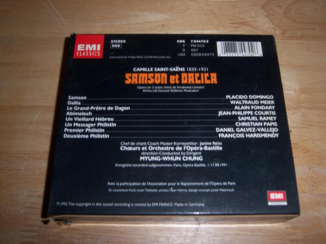 Saint-Saens: Samson et Dalila (Gesamtaufnahme) (franz.), Audio-CD