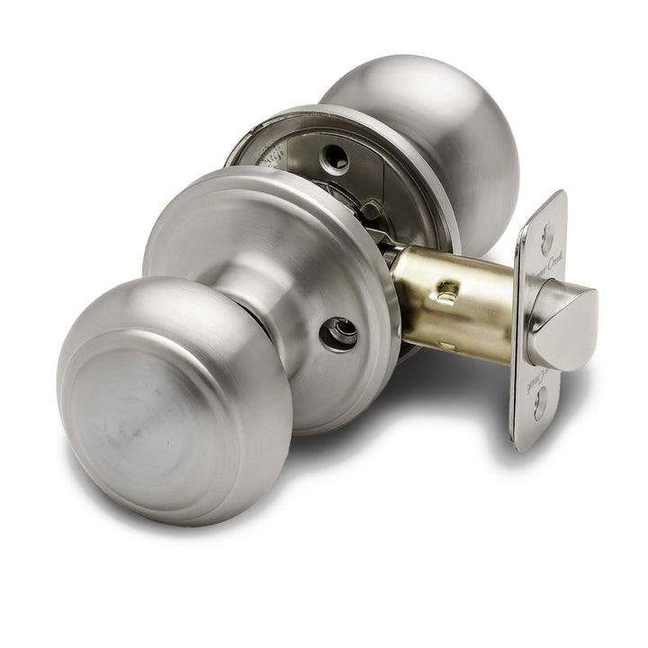 Copper Creek CK2020SS Colonial Türknauf, Durchgangsfunktion, 1 Packung, Edelstahl satiniert Durchgan