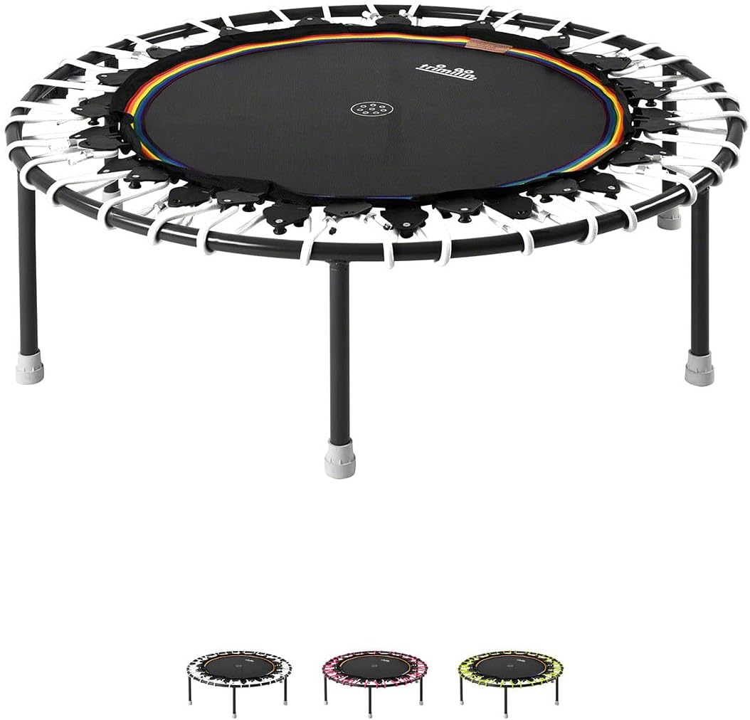 Trimilin Trampolin Jump 111, ø 111 cm, bis 110 kg, Gummikabel Weiss, Weiß