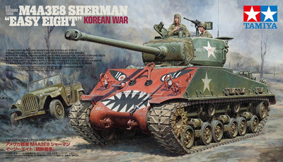 Tamiya 300035359 1/35 Medium Tank Plastikmodellbausatz Militär 1:35 US M4A3E8 Sherman Easy Eight Kor