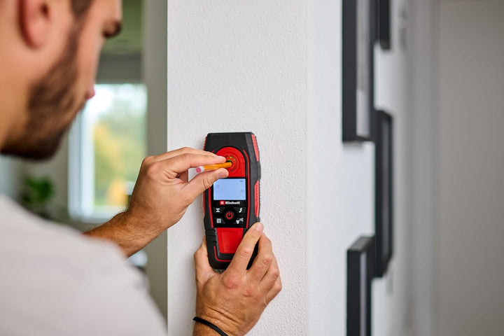 Einhell Digitales Ortungsgerät TE-MD 80 (max. Ortungstiefe Eisenmetall 80 mm, Stromleitung 60 mm, Ni