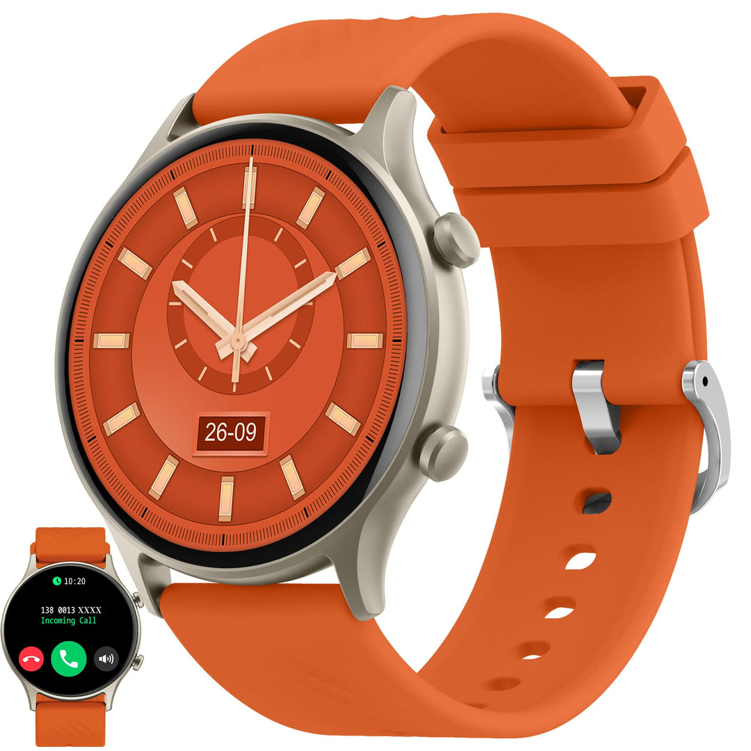 ZPIMY Smartwatch Herren Damen mit Telefonfunktion, 1,39” AMOLED 5ATM wasserdichte Fitnessuhr mit Tas