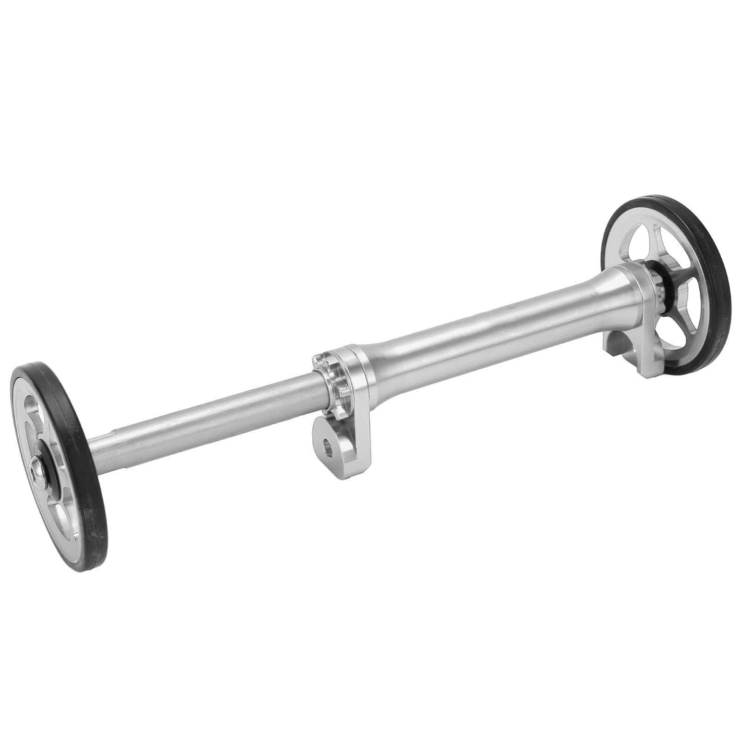 Easy Wheel Faltrad-Verlängerungsstange Teleskop-Verlängerungsstange für Brompton 3sixty Silber, Silb