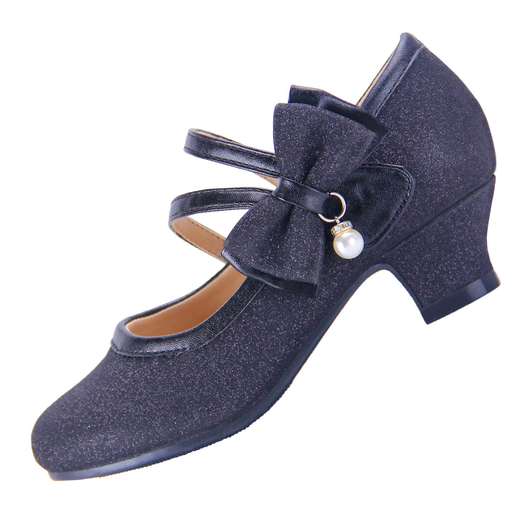 EIGHT KM EKM7018 Mädchen High Heel Kleid Schuhe Mary Jane Prinzessin Hochzeit Pumps Schuhe Glänzend