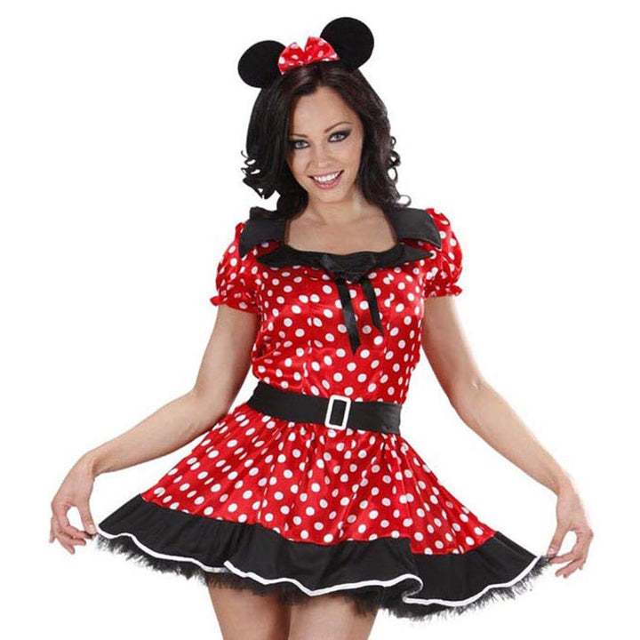 "MOUSE GIRL" (dress with sewn-in petticoat, ears) - (XL), XL