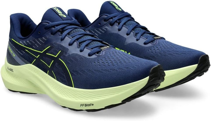ASICS GT-2000 12 Herren 39 EU Blue Expanse Safety Yellow, 39 EU Blue Expanse Safety Yellow