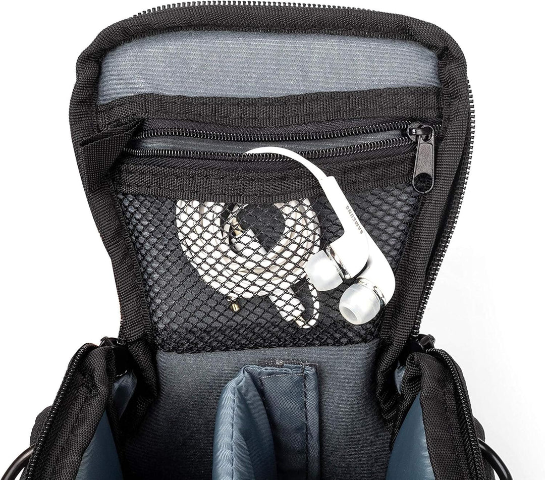 Bodyguard DSLM Foto/Kamera Tasche System L mit Zubehörfächern und Tragegurt - schwarz - passend für