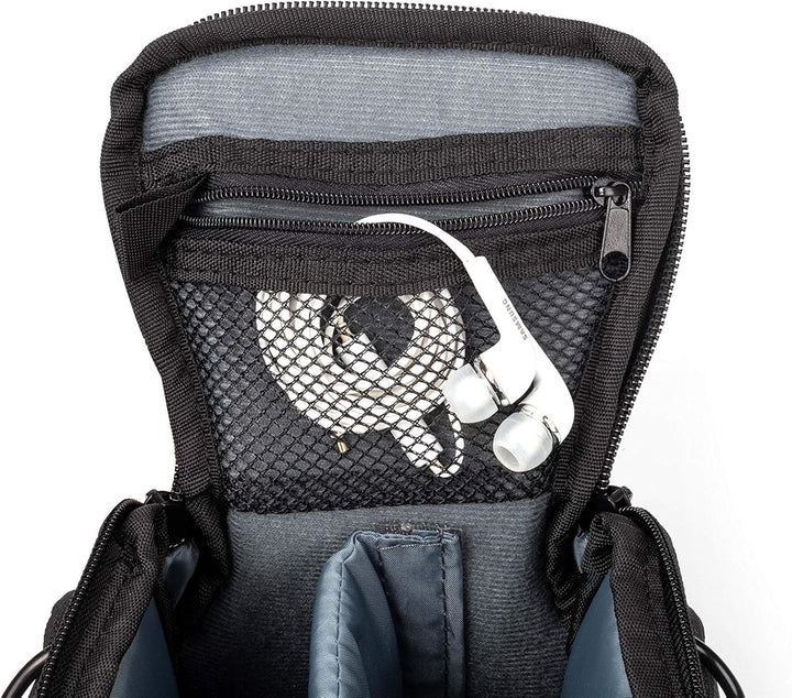 Bodyguard DSLM Foto/Kamera Tasche System L mit Zubehörfächern und Tragegurt - schwarz - passend für