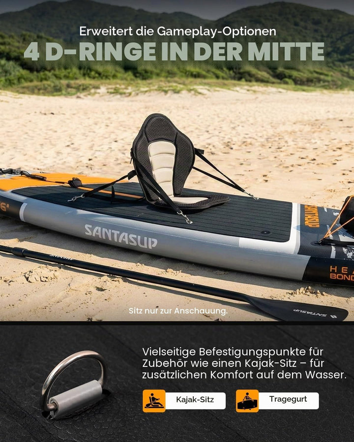 Aufblasbares Stand Up Paddle Board Surfbrett SUP Komplettes 320/335cmPaddleboard Zubehör Verstellbar