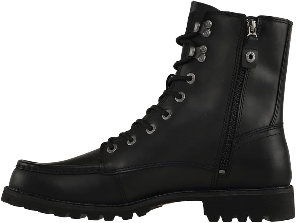 HARLEY-DAVIDSON Herren Brentmoore 7 Inch Lace Leder Stiefel 41 EU Schwarz, 41 EU Schwarz