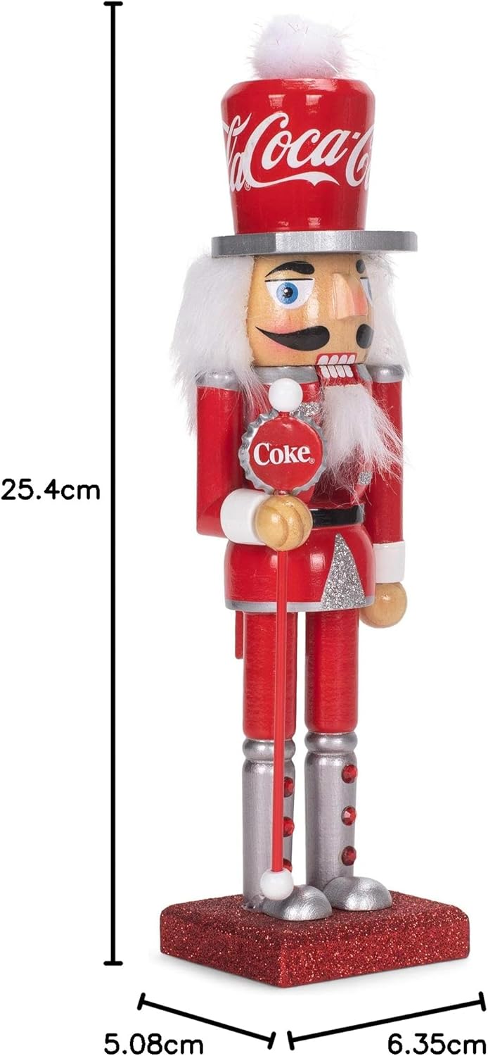 Kurt S. Adler Coca-Cola CC6202 Nussknacker aus Holz, 25,4 cm, Mehrfarbig