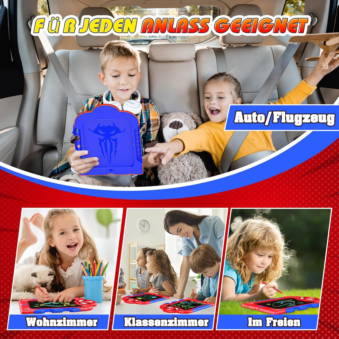 Braxel 2 Stück 8,5 Zoll LCD Schreibtafel Kinder Spielzeug Ab 2 3 4 5 6 Jahre Junge, Kinderspielzeug