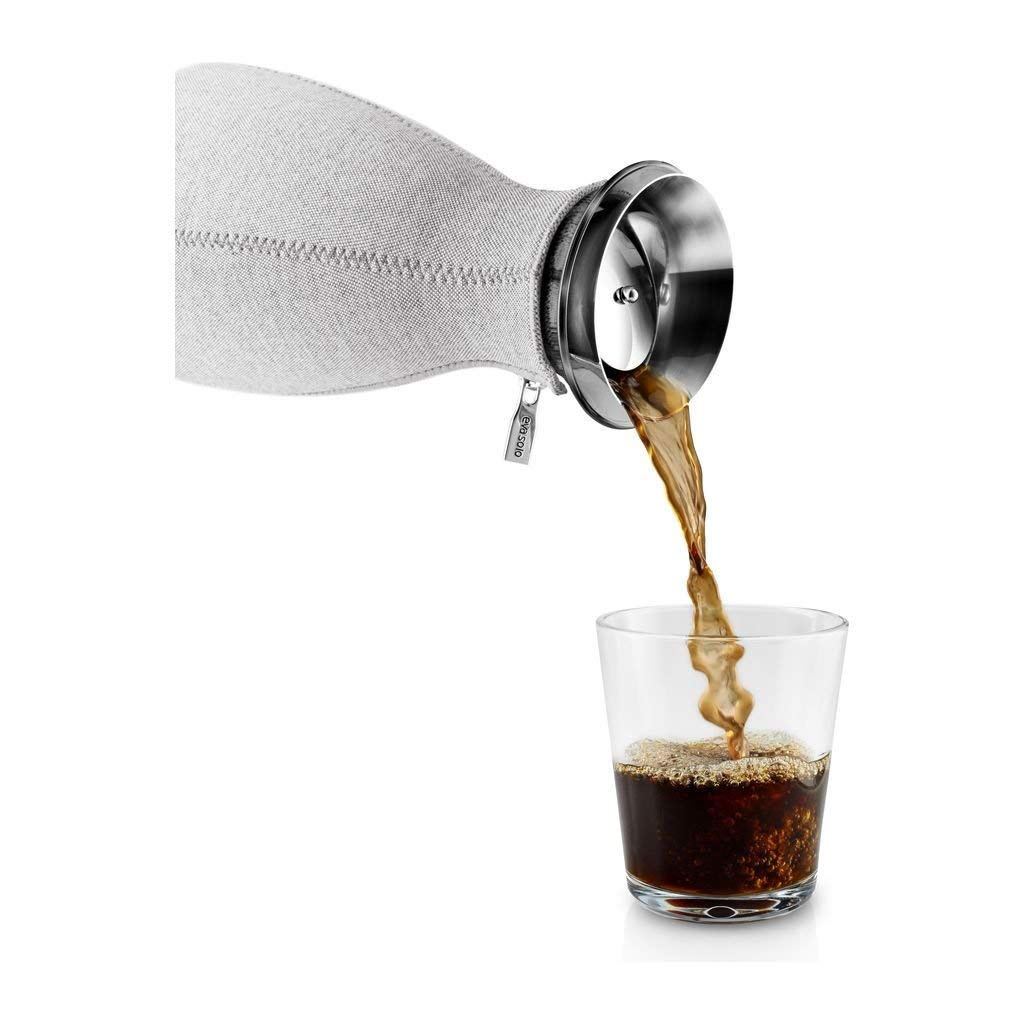Eva Solo 5706631074285 Termos z uchwytem 1,0l Kolor Marble Grey, glas, 1 Liter, Grau 1 Grau, 1 Grau