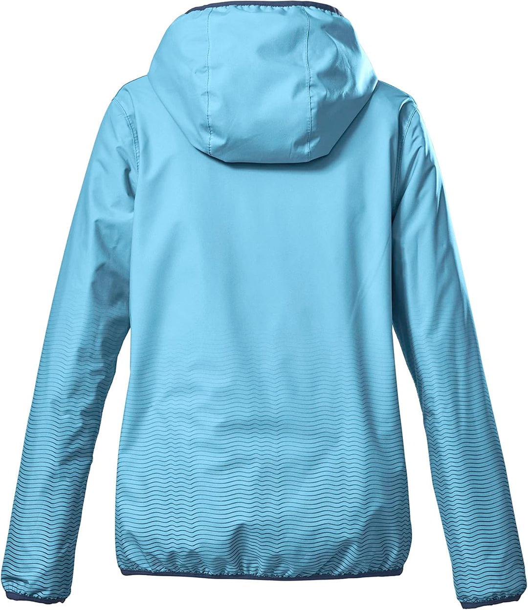 Killtec Mädchen Kos 211 Grls Jckt Funktionsjacke/Outdoorjacke mit Kapuze, packbar, eisblau