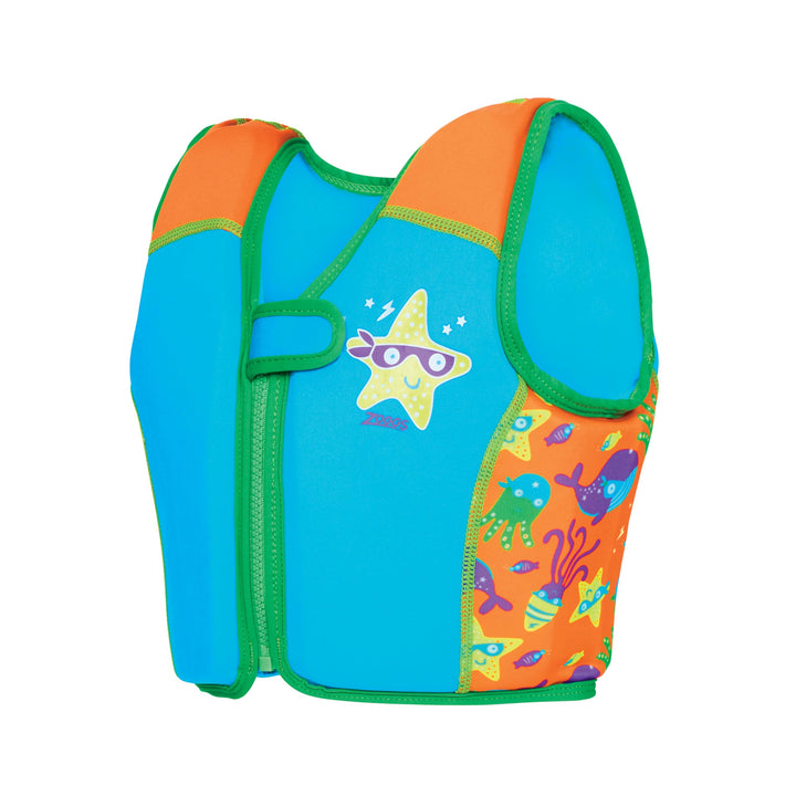 Zoggs Kinder Swimsure Jacket Schwimmjacke 4-5 Years/18-25 kg Bright Blue / Orange, 4-5 Years/18-25 k