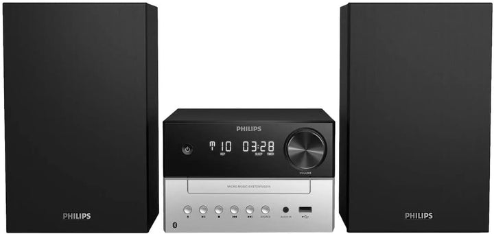 Philips M3205/12 Mini Stereoanlage mit CD und Bluetooth (UKW Radio, USB, MP3-CD, USB-Anschluss zum L