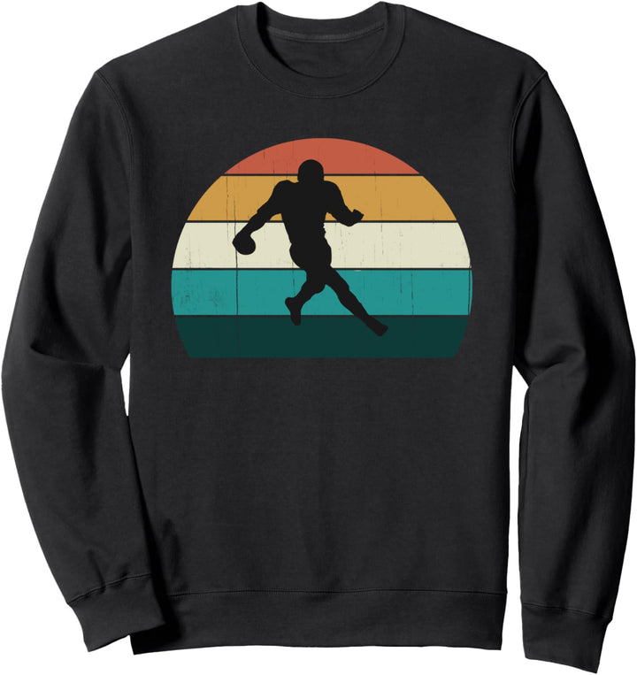 Vintage American Football Spieler Geschenk: Retro USA Sweatshirt