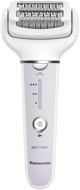 Panasonic ES-EY30-V503 Nass/Trockenepilierer, Dual Disc mit 60 Pinzetten, 90° schwenkbarer Kopf, 3 G