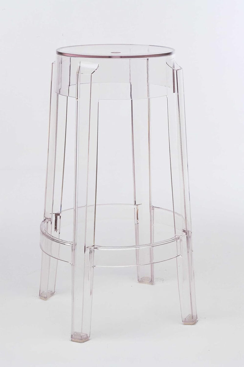 Kartell Charles Ghost, Hocker Medium, H. 65 cm, Glasklar, 2er-Satz H. 65 Glasklar, H. 65 Glasklar