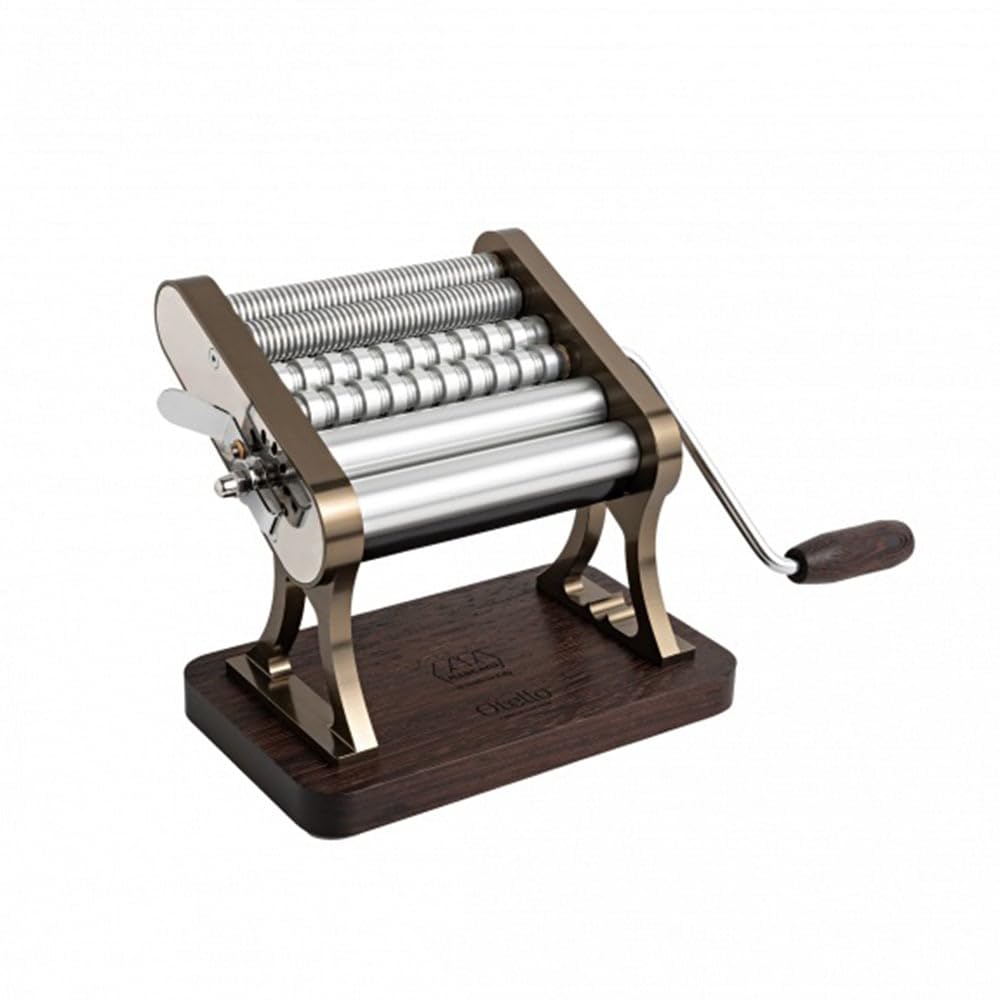 Marcato OT21-150-CHS Nudelmaschine, Aluminium und Holz, Champagner