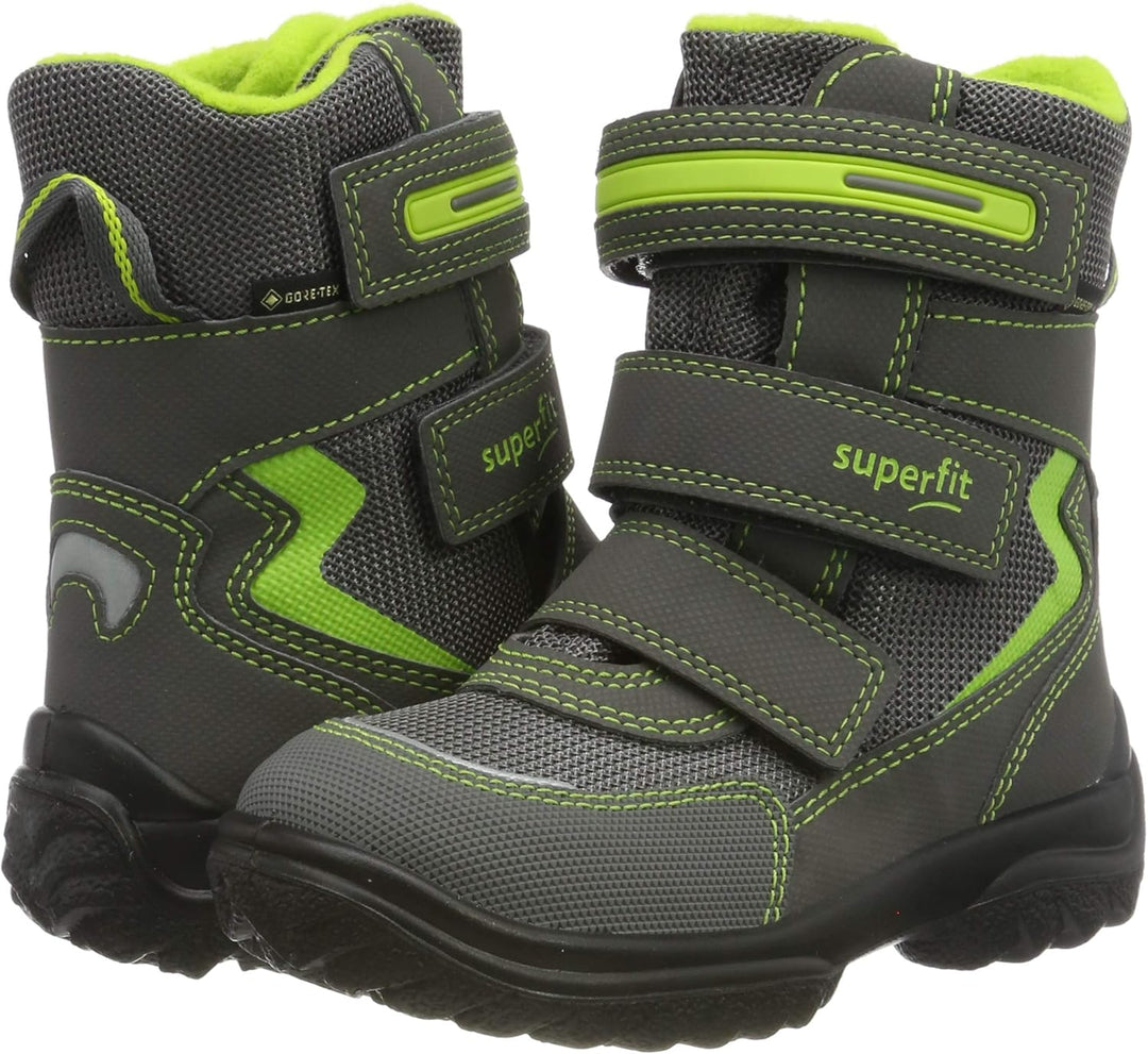 Superfit Jungen Snowcat Warm Gefütterte Gore-tex Schneestiefel 20 EU Weit Grau Grau Gelb 20, 20 EU W