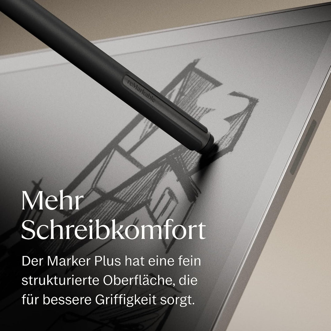 reMarkable Marker Plus für Paper Pro, Pro Move und Paper Pure | Reaktionsschneller und präziser Stif