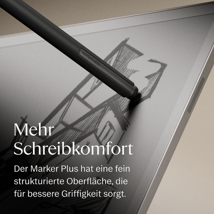 reMarkable Marker Plus für Paper Pro, Pro Move und Paper Pure | Reaktionsschneller und präziser Stif
