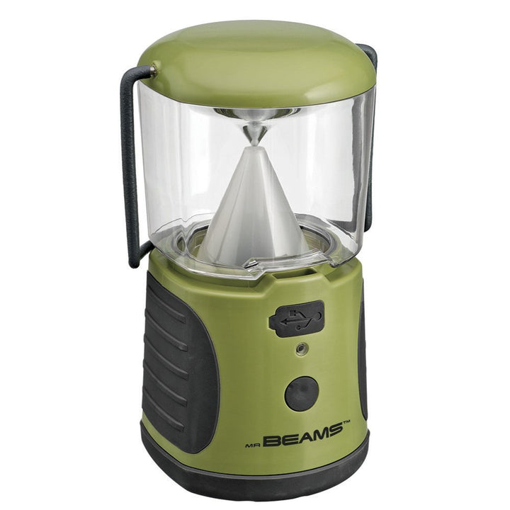 Mr Beams ultra helle LED Laterne mit USB Ladegerät, grün MB470, Grün